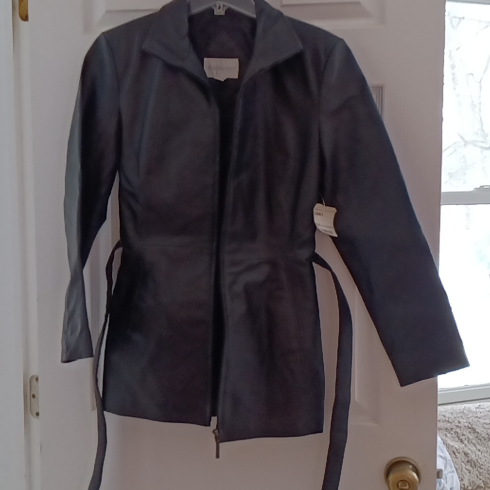 Worthington black leather jacket